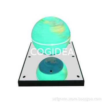 Non Stop Rotating Magnetic Levitating Globe With Steel Mirr